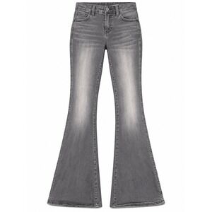 KanCan Flare Jeans Y2K Western Bell Bottom Faded Gray Denim Size 3/25